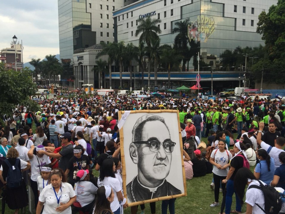 El mensaje de San Óscar Arnulfo Romero también es para la juventud. /Foto de Mónica Guillén. 